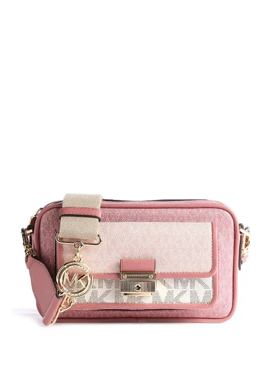 MICHAEL Michael Kors Bradshaw Logo Camera Bag, Rose Multi