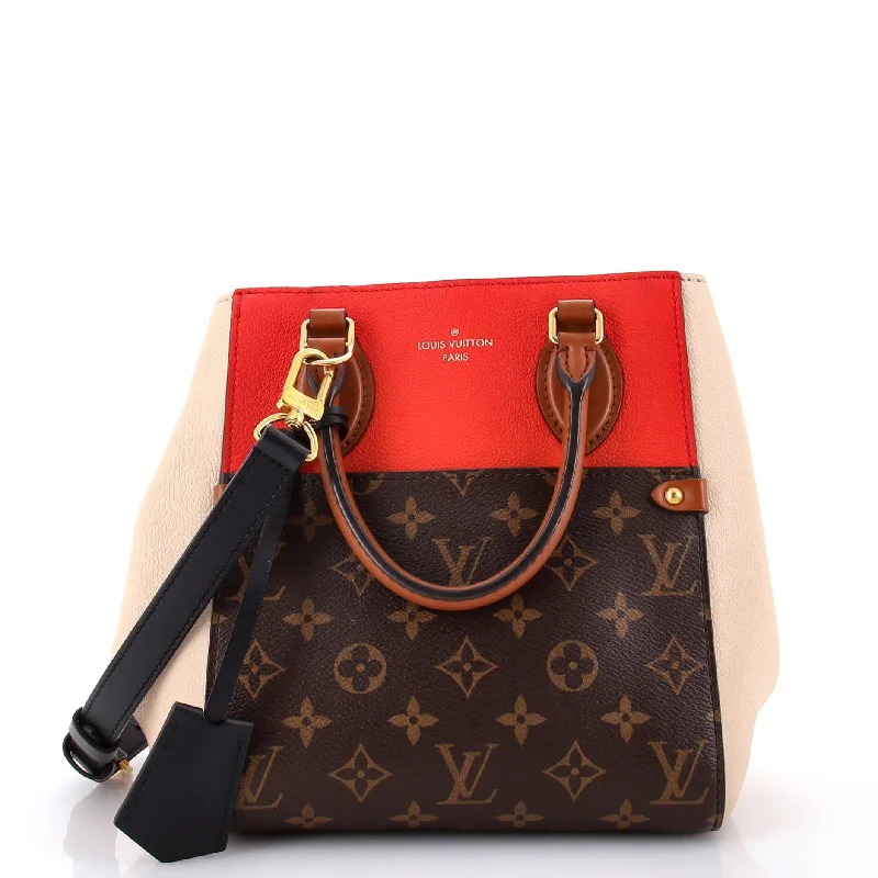 Fold Tote Monogram Canvas and Leather PM