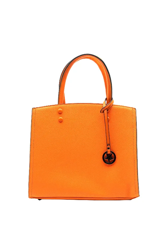 Zen Collection Star Charm Medium Tote Bag, Orange