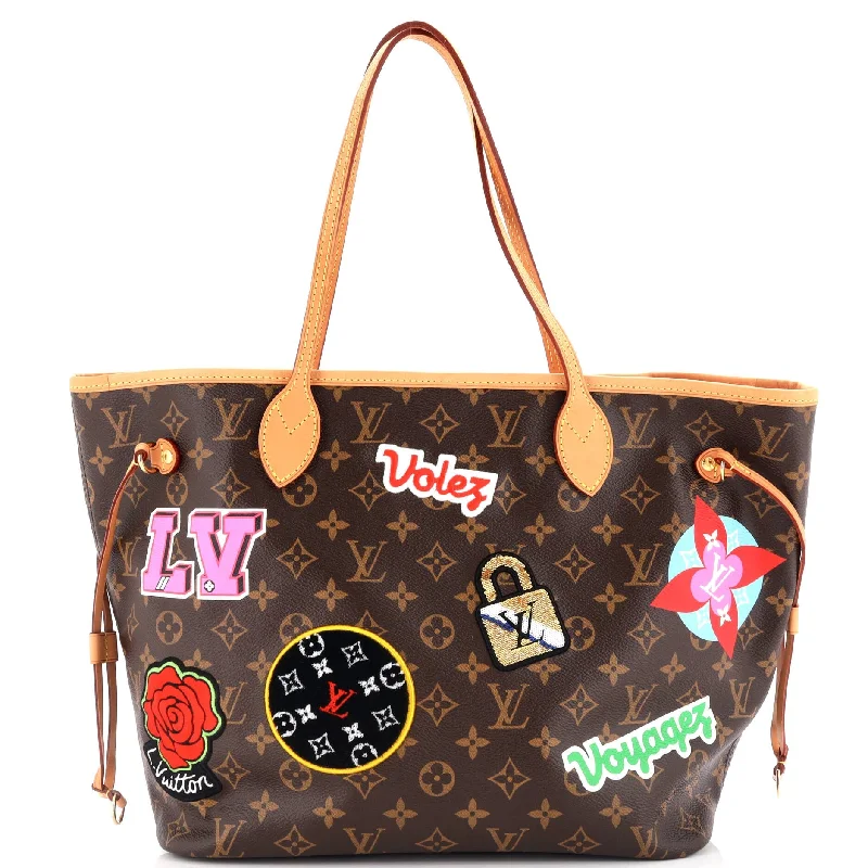 Neverfull NM Tote Limited Edition Patches Monogram Canvas MM