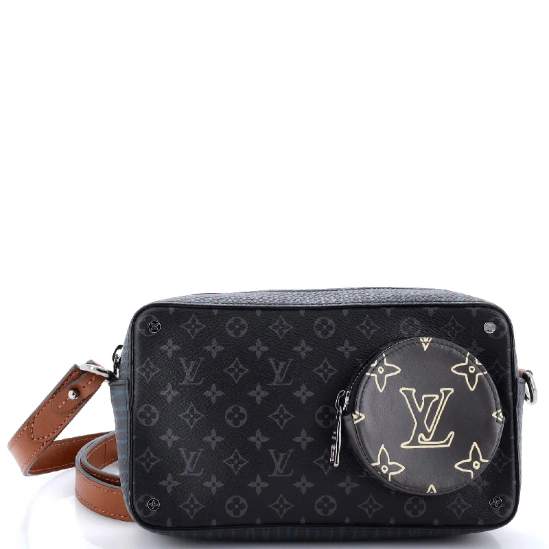 Volga On Strap Bag Monogram Eclipse Canvas with Monogram Leather