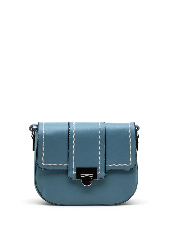 Zen Collection Flap Small Crossbody Bag, Blue