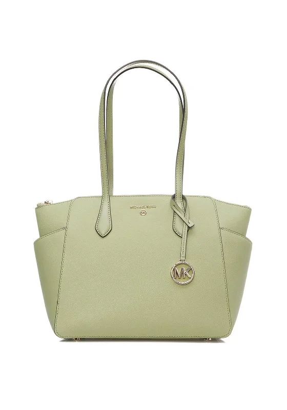 MICHAEL Michael Kors Marylin Leather Tote Bag, Light Sage