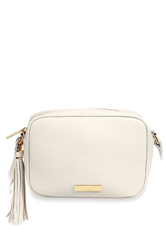 Katie Loxton Sophia Tassel Top Zip Crossbody Bag, Off White