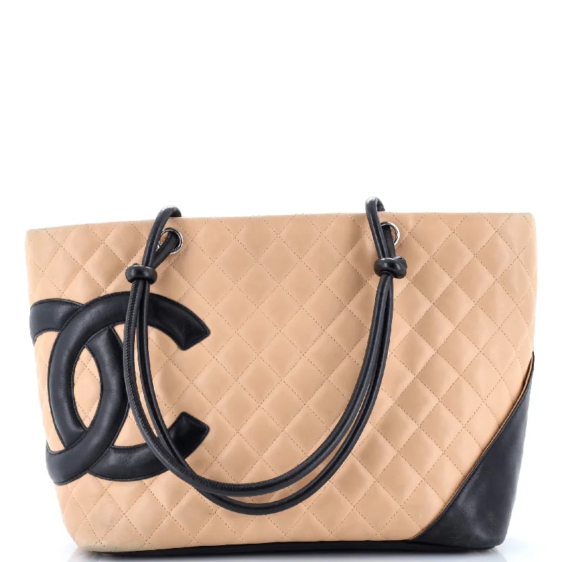 Cambon Tote Quilted Leather Large