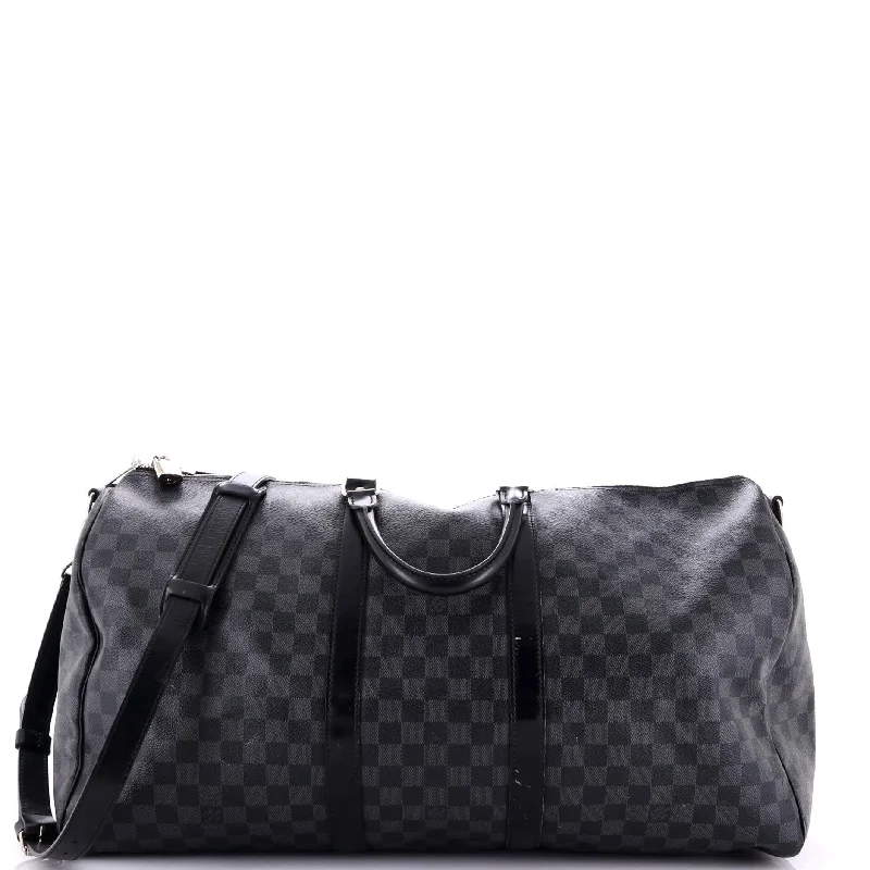 Keepall Bandouliere Bag Damier Graphite 55