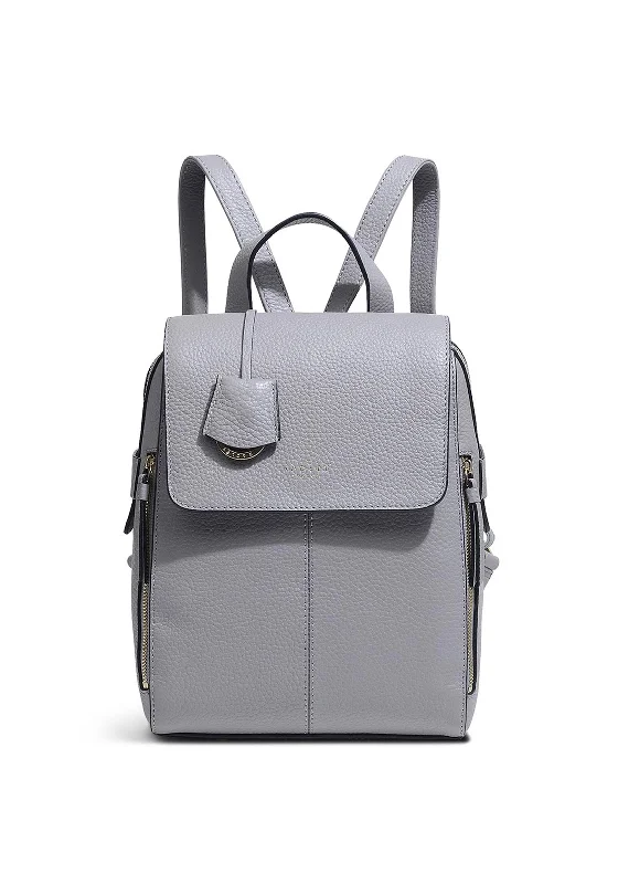 Radley Lorne Close Leather Backpack, Grey