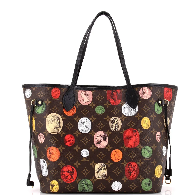 Neverfull NM Tote Limited Edition Fornasetti Cameo Monogram Canvas MM