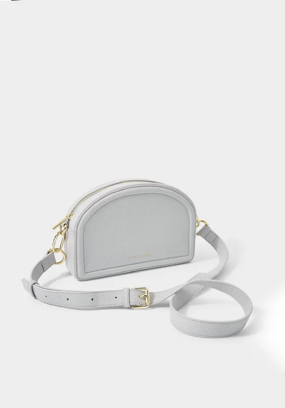 Katie Loxton Keira Half Moon Crossbody Bag, Pale Blue