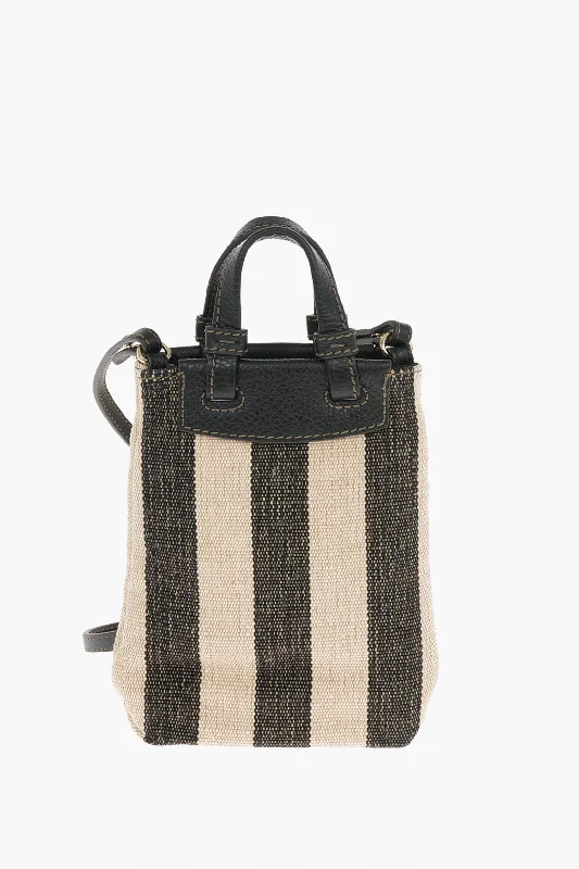 Furla Awning Striped Meraviglia Vertical Mini Crossbody Bag