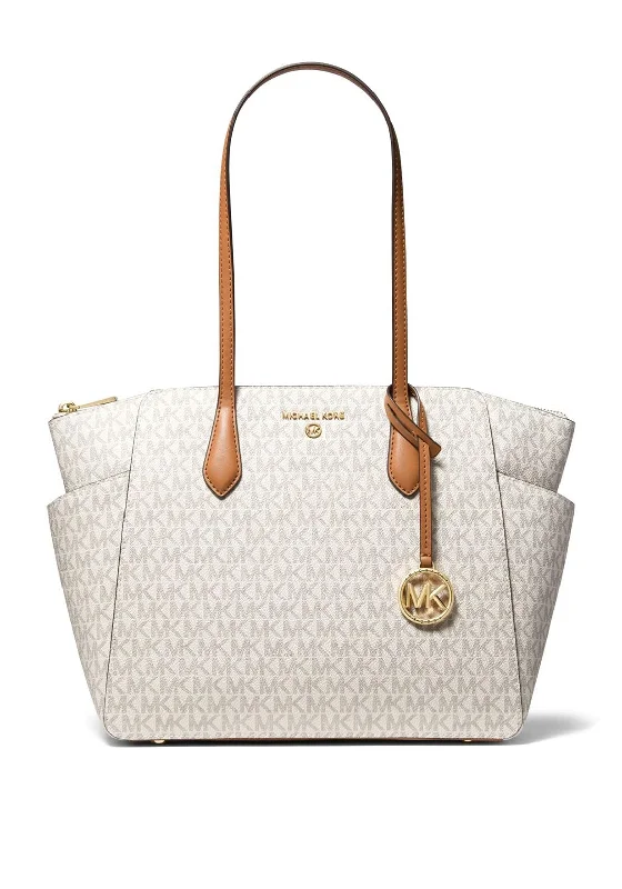 MICHAEL Michael Kors Marylin Logo Print Tote Bag, Vanilla