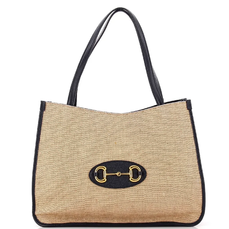 Horsebit 1955 Tote Canvas and Leather Medium