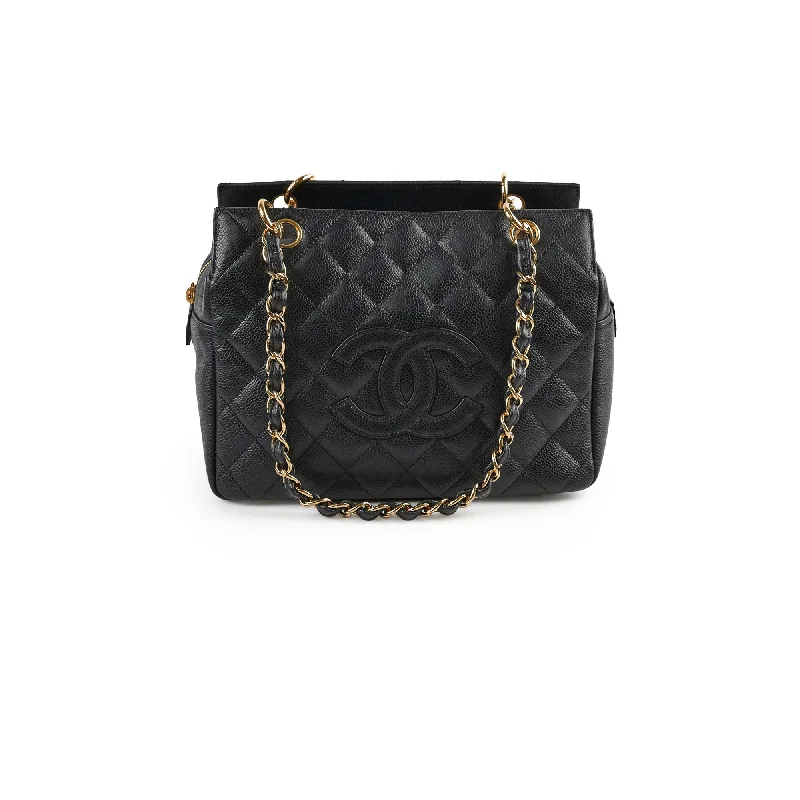 Chanel Black PST Petite Timeless Tote