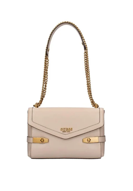 Guess Zadie Crossbody Flapover Medium Bag, Light Rum