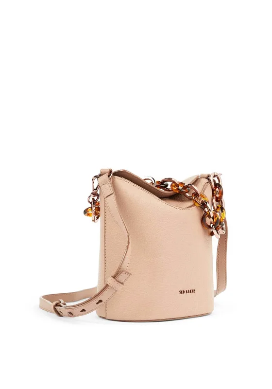 Ted Baker Brookk Chain Detail Mini Bucket Bag, Pink