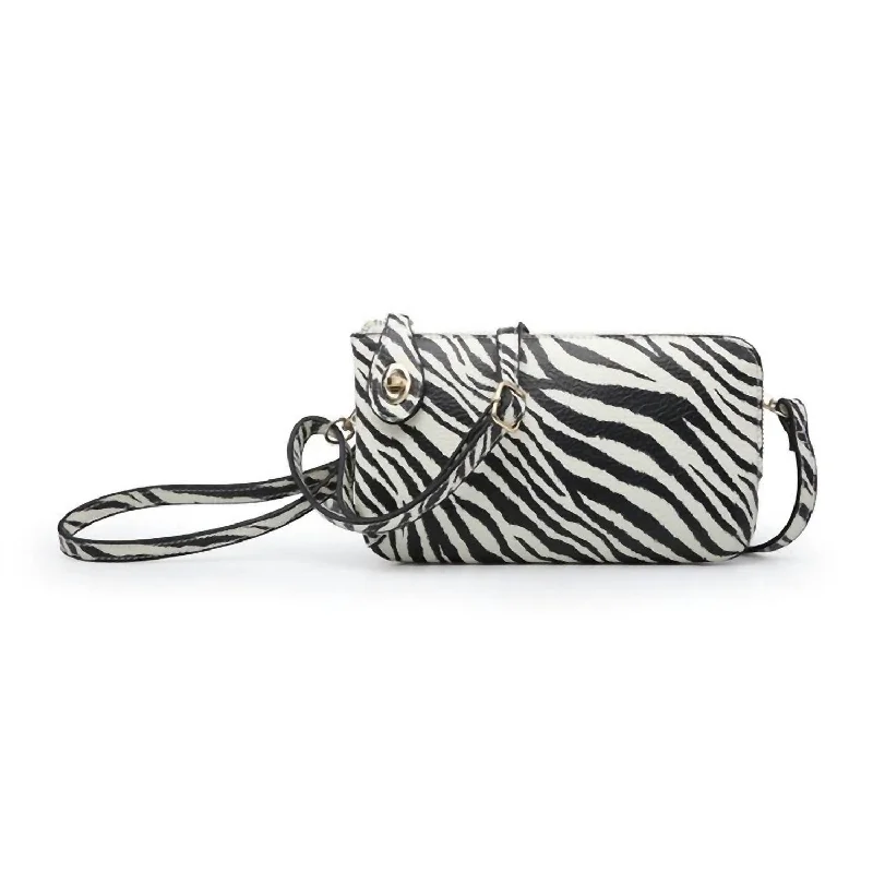 Kendall Safari Collection Wristlet Crossbody In Tiger White