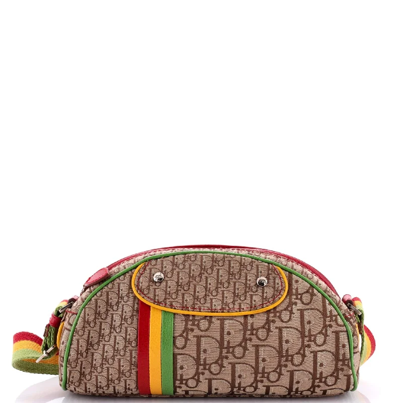 Vintage Rasta Shoulder Bag Diorissimo Canvas Medium