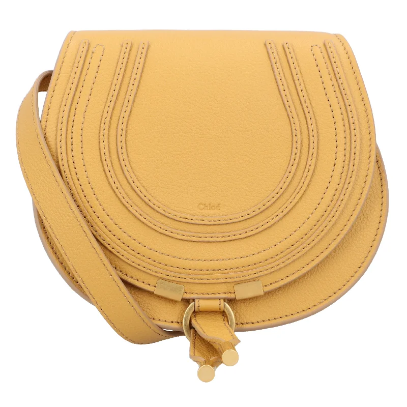 Chloé Small Marcie Saddle Bag Yellow