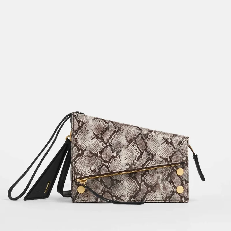 Women's Curtis Crossbody Bag In Contrast Snake/brushed Gold