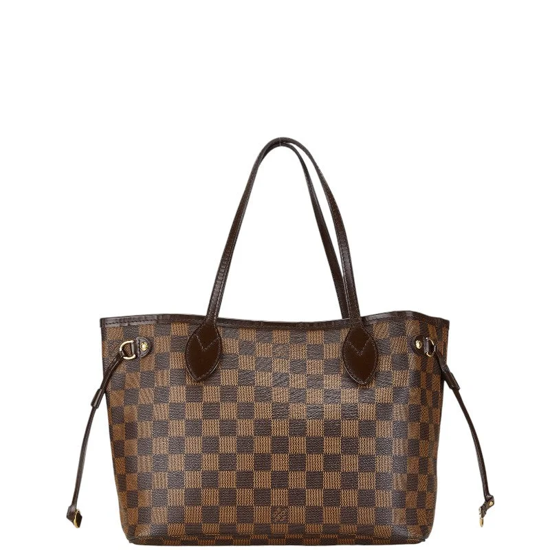 Louis Vuitton Damier Neverfull PM Tote Bag Brown