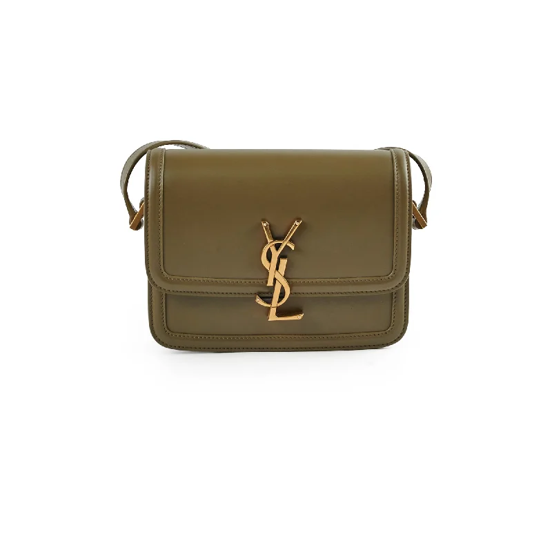 Saint Laurent Solferino Small Satchel Crossbody Olive Khaki