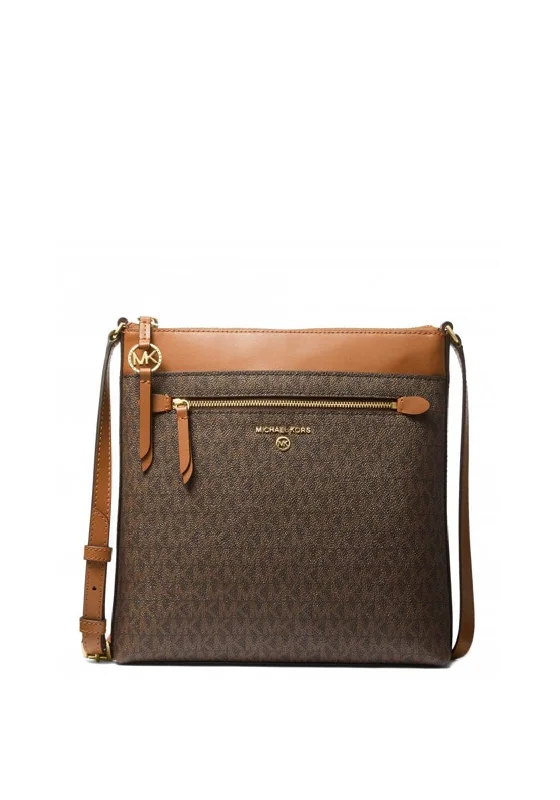 MICHAEL Michael Kors Jet Set Large Logo Crossbody Bag, Brown