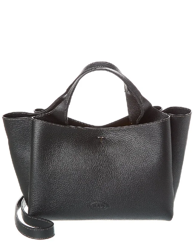 TOD’s T Timeless Pendant Mini Leather Tote