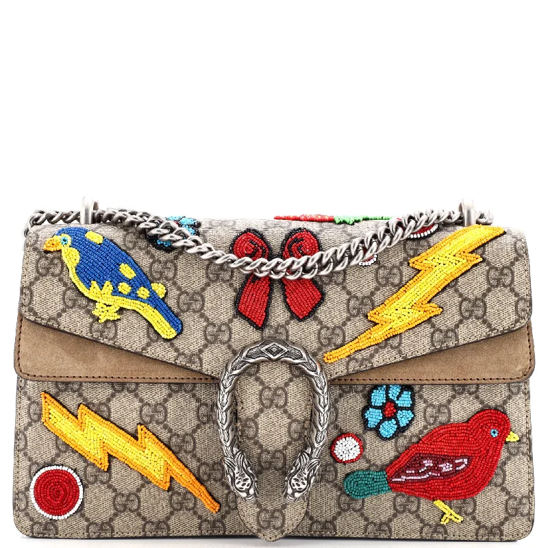 Dionysus Bag Embellished GG Coated Canvas Small