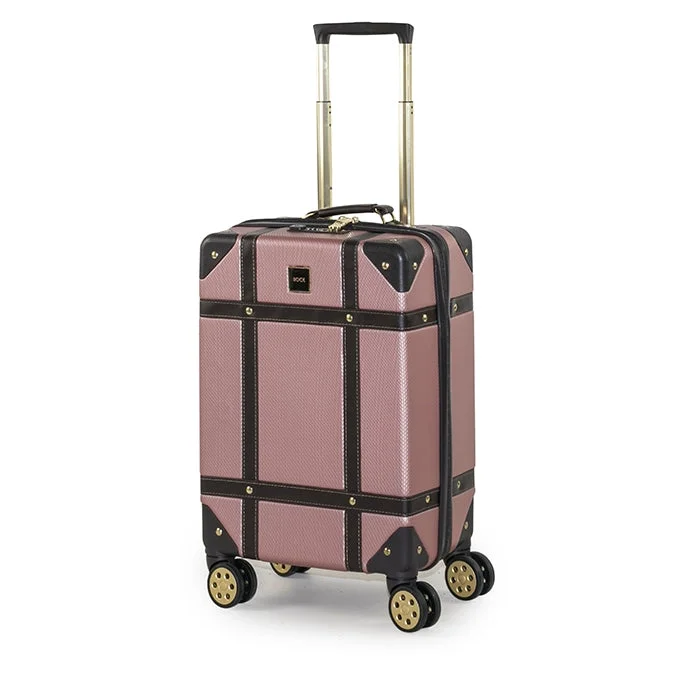 Vintage Hardshell Cabin Suitcase 54cm - Rose Pink