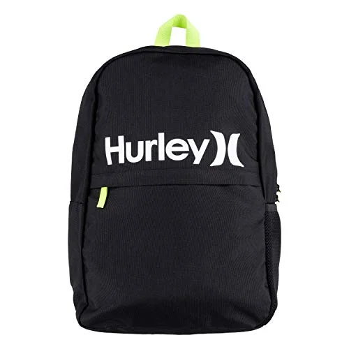 Hurley Kids' One and Only Backpack, Black/Volt, L