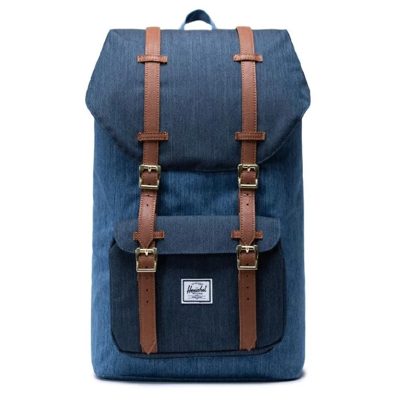 Herschel Little America Backpack - Faded/Dark Denim Crosshatch