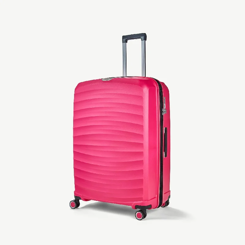 Sunwave Expandable Hardshell Large Suitcase 79cm - Pink