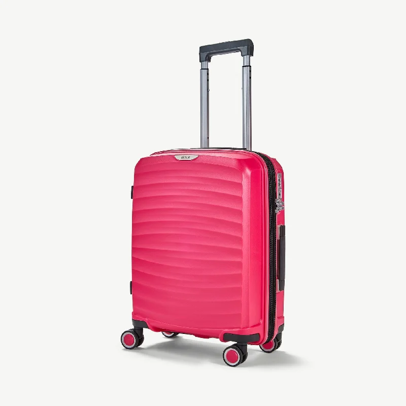 Sunwave Expandable Hardshell Cabin Suitcase 54cm - Pink