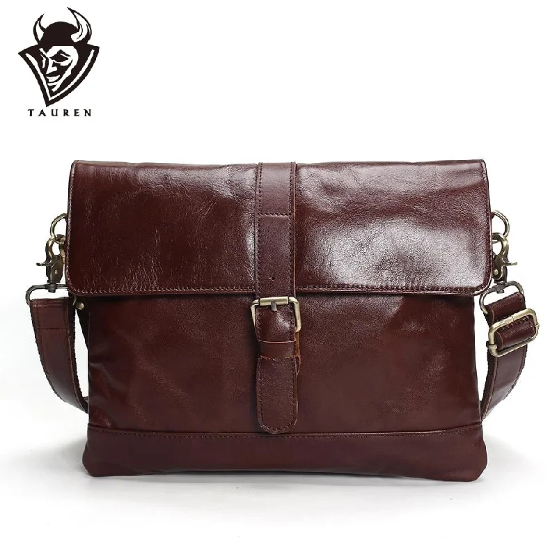 Brand Designer Handbags Men'S Laptop Bag Male Genuine Leather Messenger Bags Men Travel School Bags