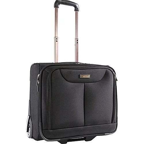 Pacific Coast Rolling Laptop Business Briefcase, Black