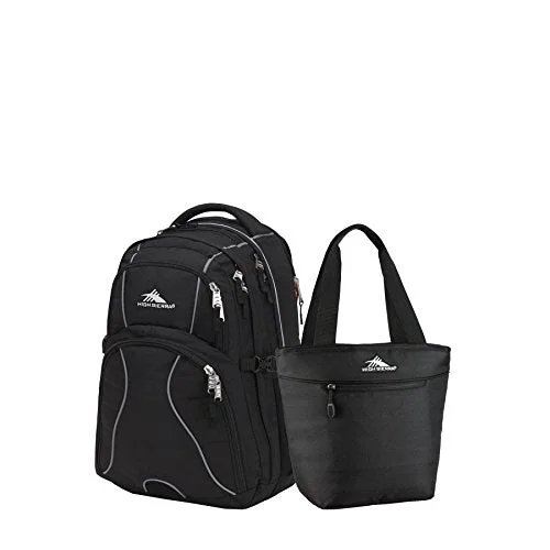 High Sierra Swerve Backpack & Lunch Tote Set (Black)