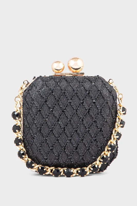 Party Wear Clutch BK4045-Black