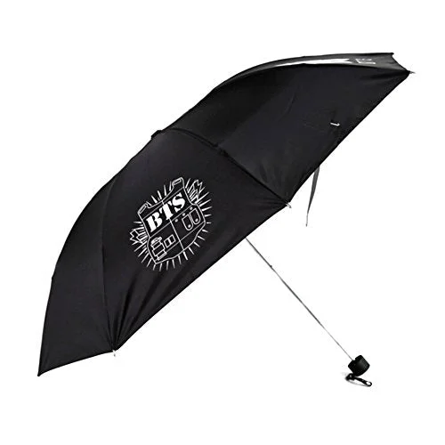 Bosunshine Bts Strong Windproof Compact Travel Folding Umbrella Sunshade , Three Folding, Light