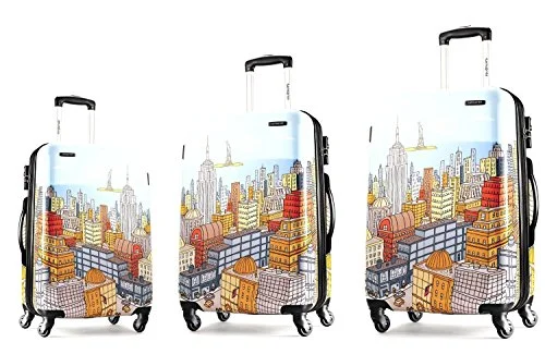 Samsonite Nyc Cityscapes 3 Piece Set 20/24/28, Blue Print, One Size