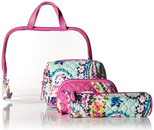 Vera Bradley Iconic 4 Pc. Cosmetic Set, Signature Cotton, Wildflower Paisley