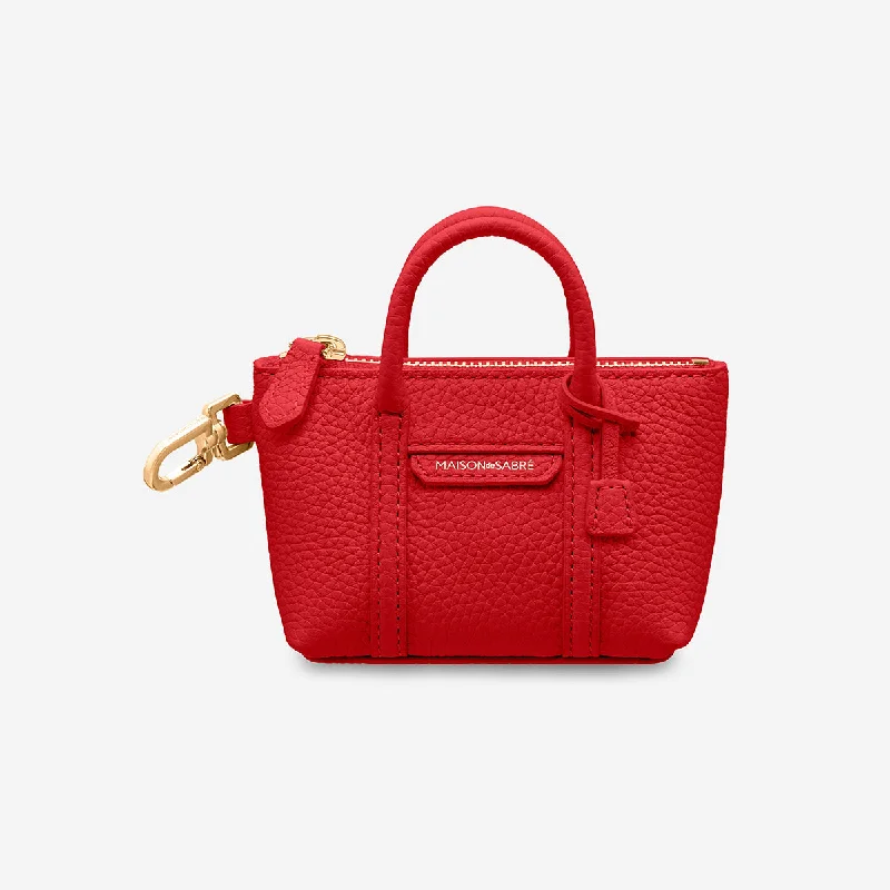 The SABRÉMOJI™ Weekender Charm - Pomegranate Red