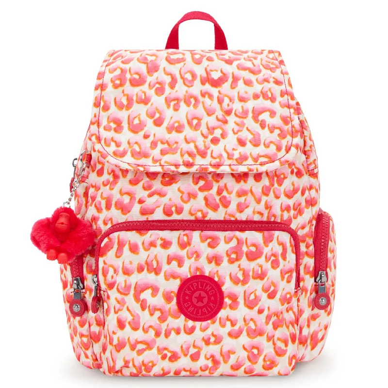 Kipling City Zip Small  Backpack Latin Cheetah