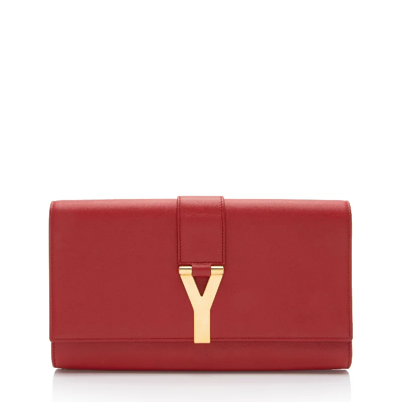 Saint Laurent Leather Classic Y Clutch