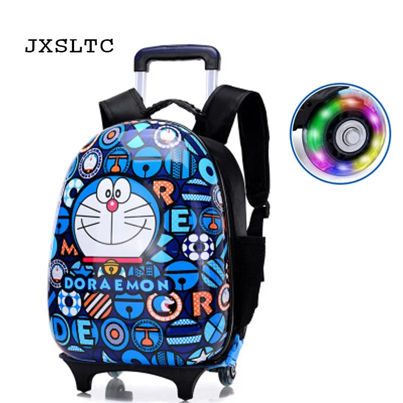 New Cartoon Kids Abs Rolling Luggage Trolley Case Children Luggages Spinner Suitcase Carry Ons