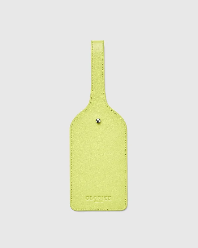 Leather Luggage Tag - Anise Green