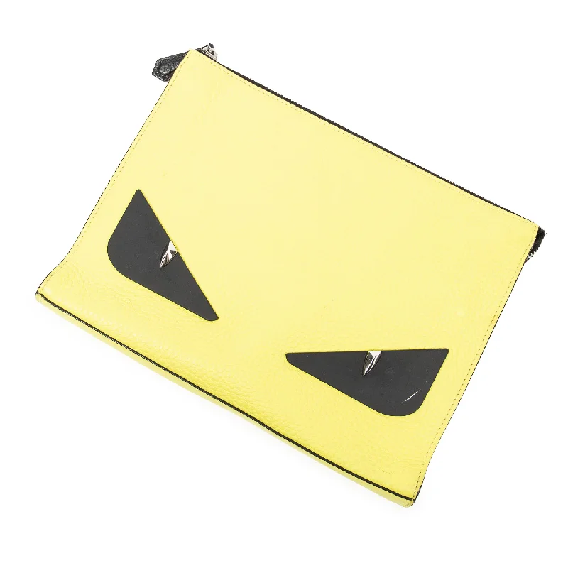 Monster Eye Document Zip Clutch