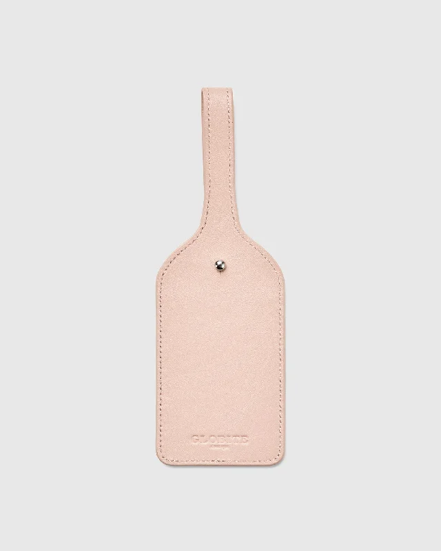 Leather Luggage Tag - Brush Pink