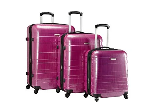 Mcbrine 3 Piece Expandable Hard Sided Set Purple