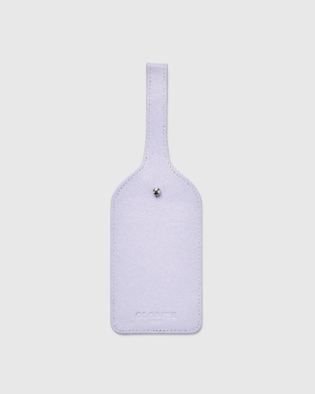 Leather Luggage Tag - Lilac