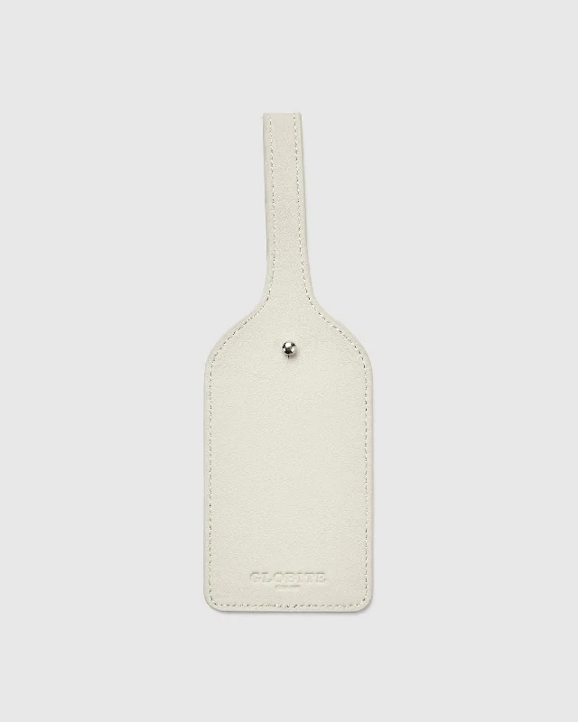 Leather Luggage Tag - Cinder Grey